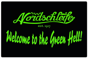 "Nordschleife - Welcome on the Green Hell" door mat